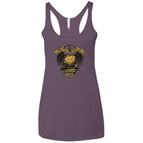 T-Shirts Vintage Purple / X-Small CHAOTIC EVIL Women's Triblend Racerback Tank