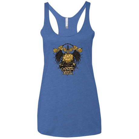 T-Shirts Vintage Royal / X-Small CHAOTIC EVIL Women's Triblend Racerback Tank