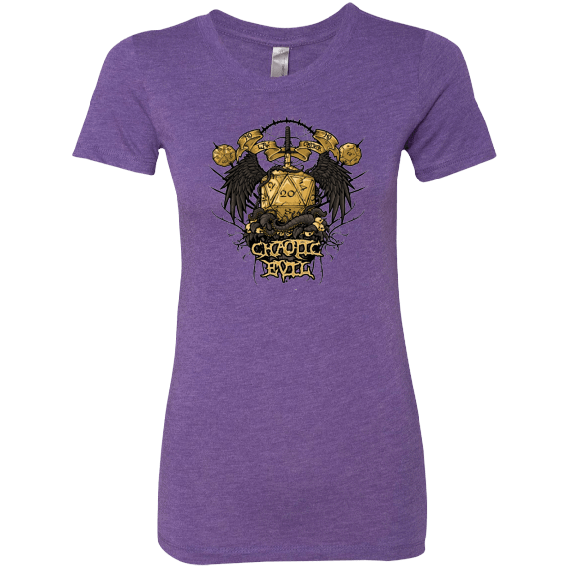 T-Shirts Purple Rush / Small CHAOTIC EVIL Women's Triblend T-Shirt