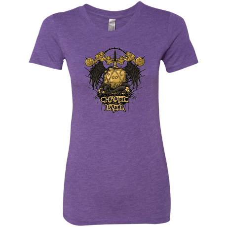 T-Shirts Purple Rush / Small CHAOTIC EVIL Women's Triblend T-Shirt