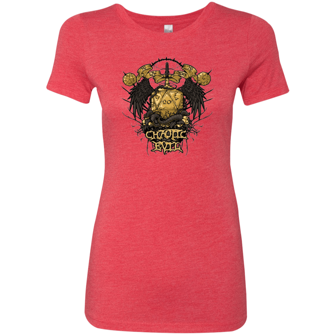 T-Shirts Vintage Red / Small CHAOTIC EVIL Women's Triblend T-Shirt