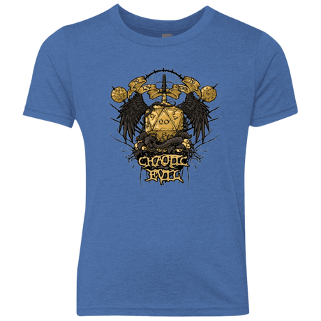 T-Shirts Vintage Royal / YXS CHAOTIC EVIL Youth Triblend T-Shirt