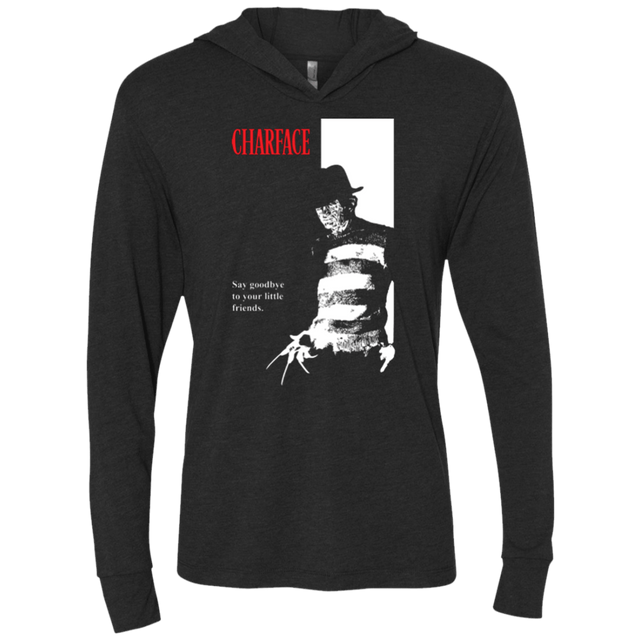 T-Shirts Vintage Black / X-Small Charface Triblend Long Sleeve Hoodie Tee