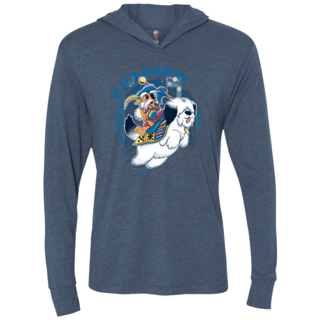 T-Shirts Indigo / X-Small Charge Triblend Long Sleeve Hoodie Tee