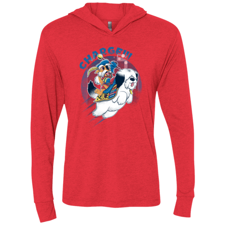 T-Shirts Vintage Red / X-Small Charge Triblend Long Sleeve Hoodie Tee