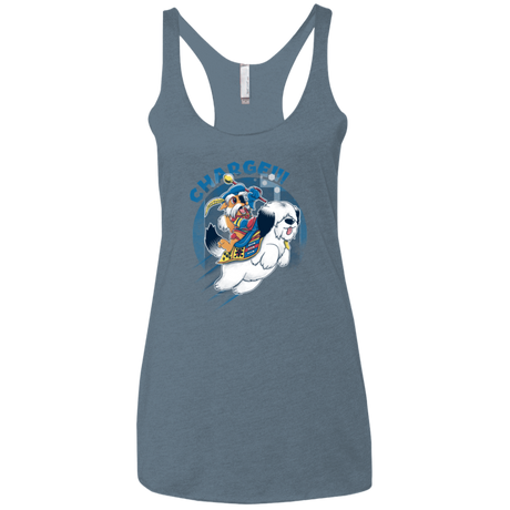 T-Shirts Indigo / X-Small Charge Women's Triblend Racerback Tank
