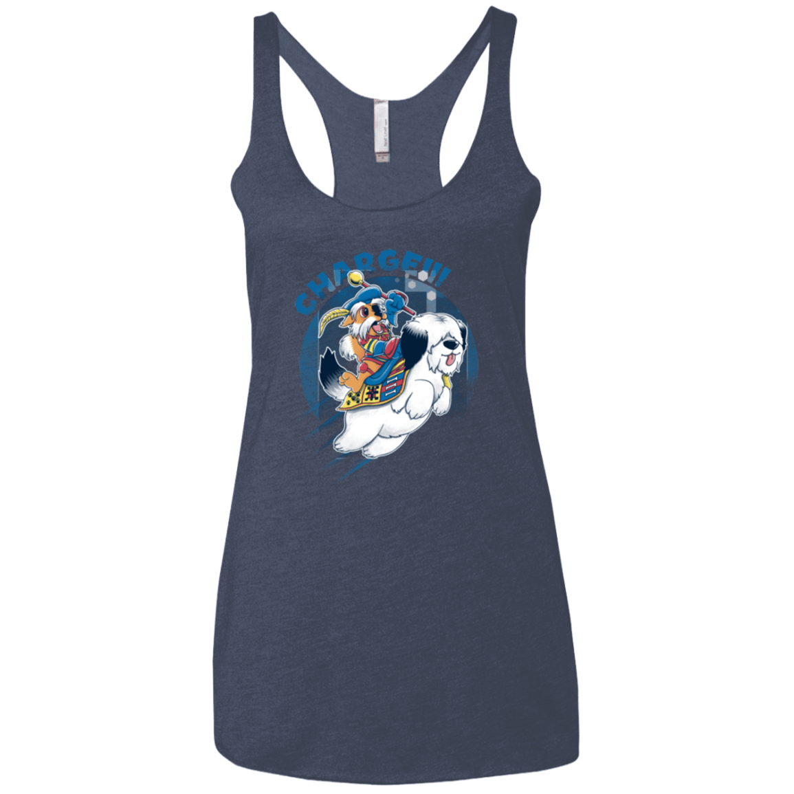 T-Shirts Vintage Navy / X-Small Charge Women's Triblend Racerback Tank