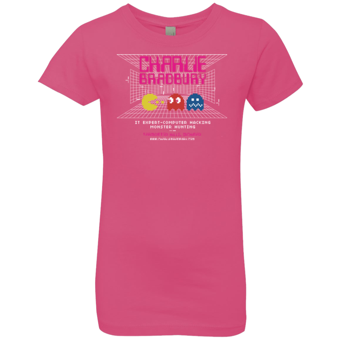 T-Shirts Hot Pink / YXS Charlie Bradbury IT Girls Premium T-Shirt