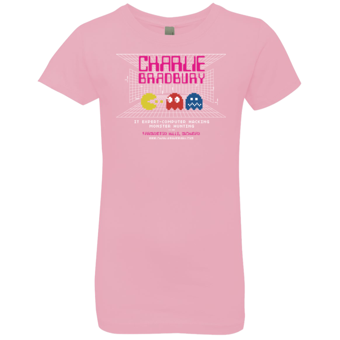 T-Shirts Light Pink / YXS Charlie Bradbury IT Girls Premium T-Shirt