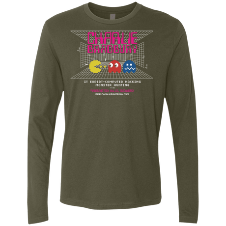 T-Shirts Military Green / Small Charlie Bradbury IT Men's Premium Long Sleeve