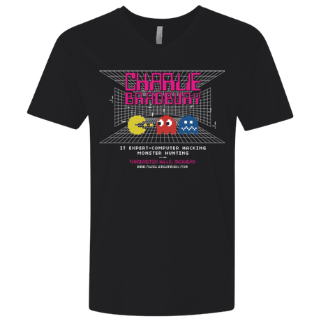 T-Shirts Black / X-Small Charlie Bradbury IT Men's Premium V-Neck