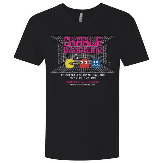T-Shirts Black / X-Small Charlie Bradbury IT Men's Premium V-Neck