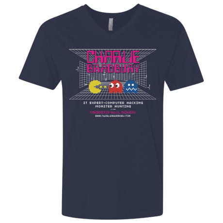 T-Shirts Midnight Navy / X-Small Charlie Bradbury IT Men's Premium V-Neck