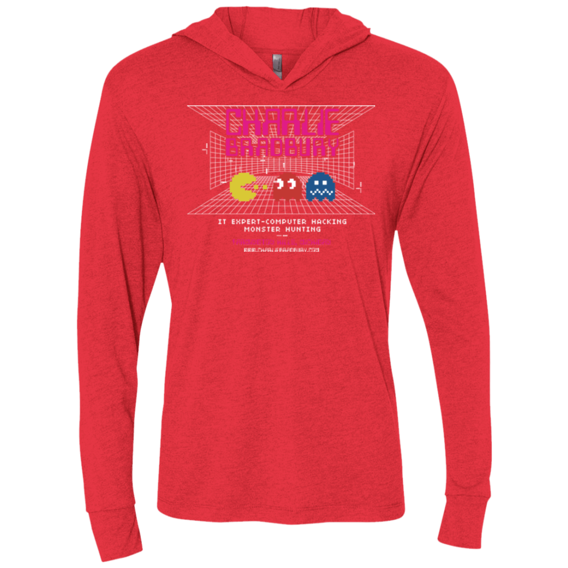 T-Shirts Vintage Red / X-Small Charlie Bradbury IT Triblend Long Sleeve Hoodie Tee