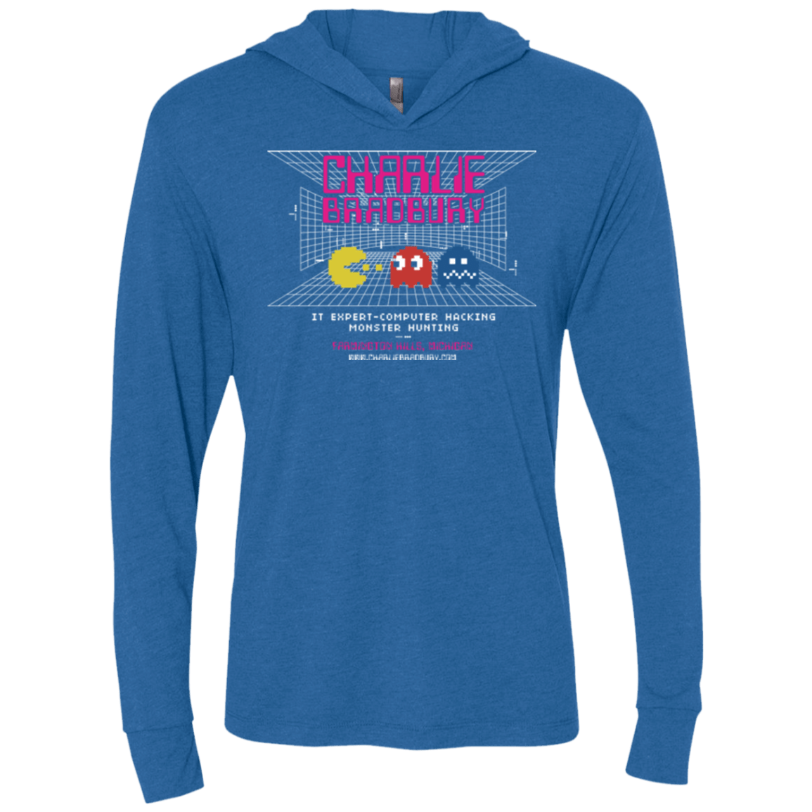 T-Shirts Vintage Royal / X-Small Charlie Bradbury IT Triblend Long Sleeve Hoodie Tee