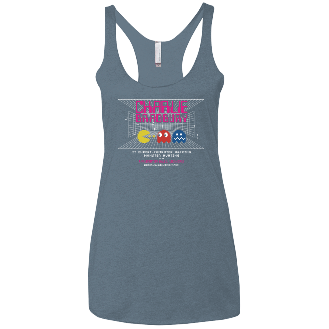 T-Shirts Indigo / X-Small Charlie Bradbury IT Women's Triblend Racerback Tank