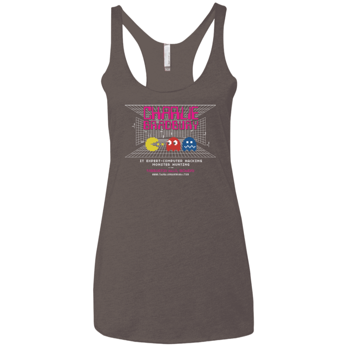 T-Shirts Macchiato / X-Small Charlie Bradbury IT Women's Triblend Racerback Tank