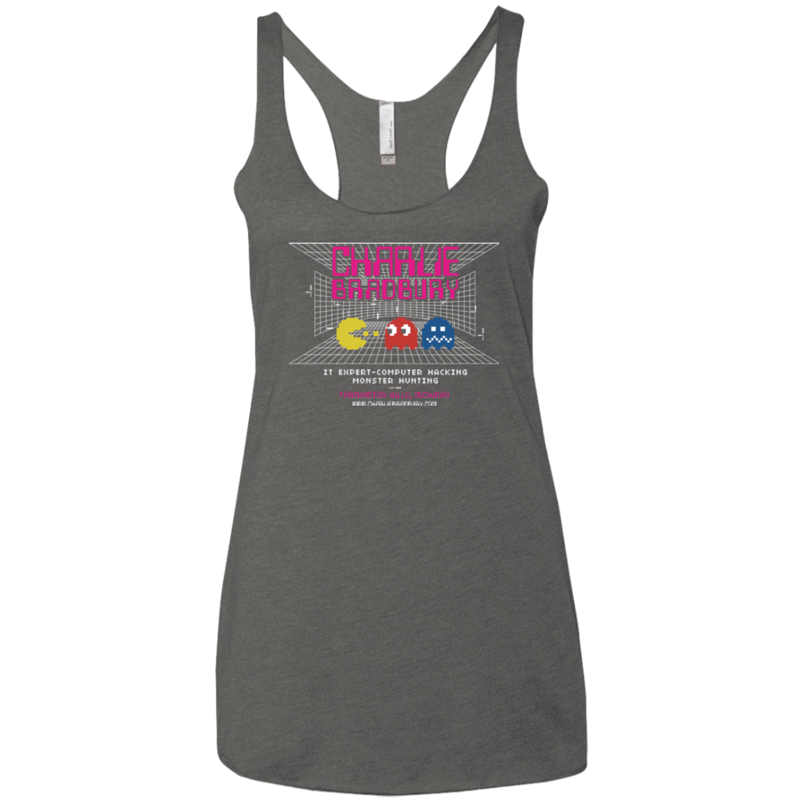 T-Shirts Premium Heather / X-Small Charlie Bradbury IT Women's Triblend Racerback Tank