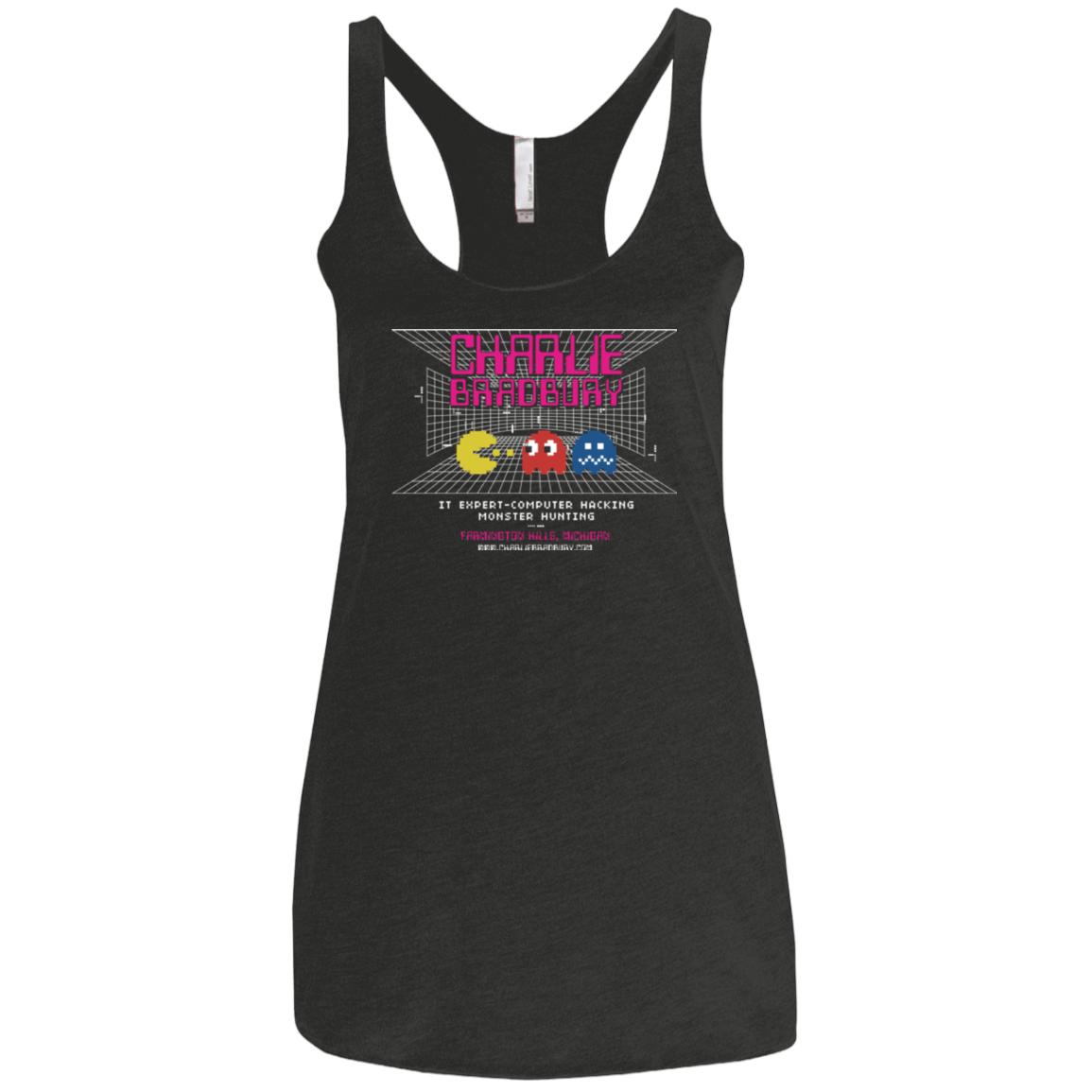 T-Shirts Vintage Black / X-Small Charlie Bradbury IT Women's Triblend Racerback Tank