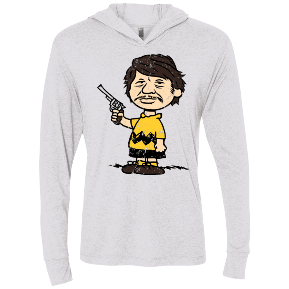T-Shirts Heather White / X-Small Charlie Brownson Triblend Long Sleeve Hoodie Tee