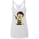 T-Shirts Heather White / X-Small Charlie Brownson Women's Triblend Racerback Tank