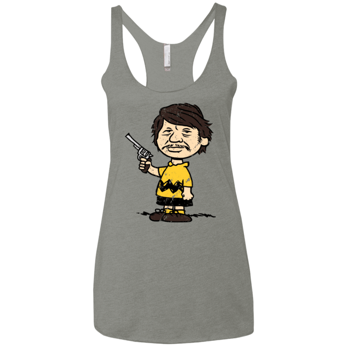 T-Shirts Venetian Grey / X-Small Charlie Brownson Women's Triblend Racerback Tank