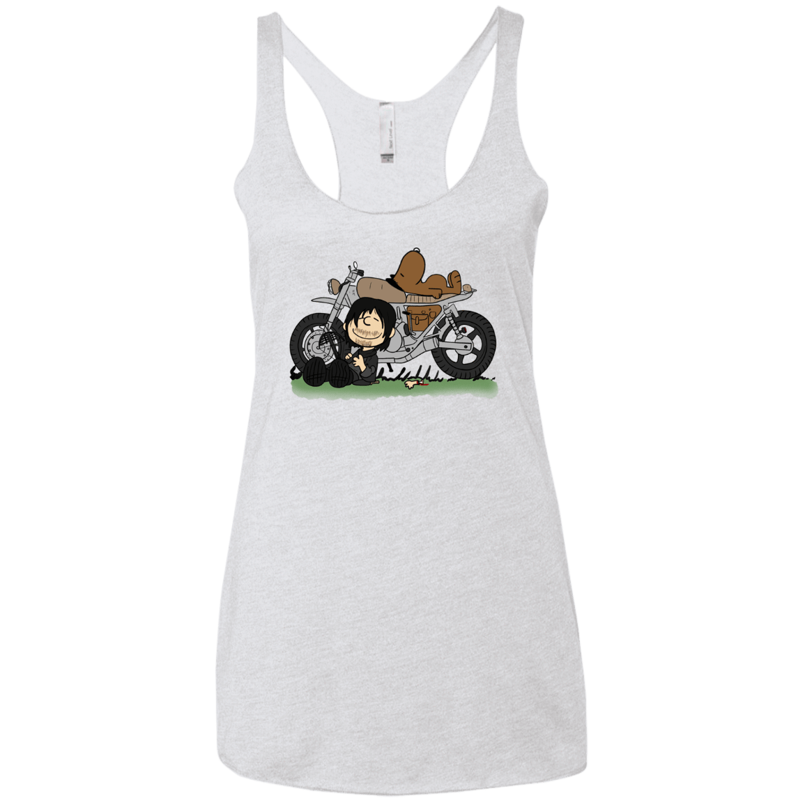 T-Shirts Heather White / X-Small Charlie Dixon Women's Triblend Racerback Tank