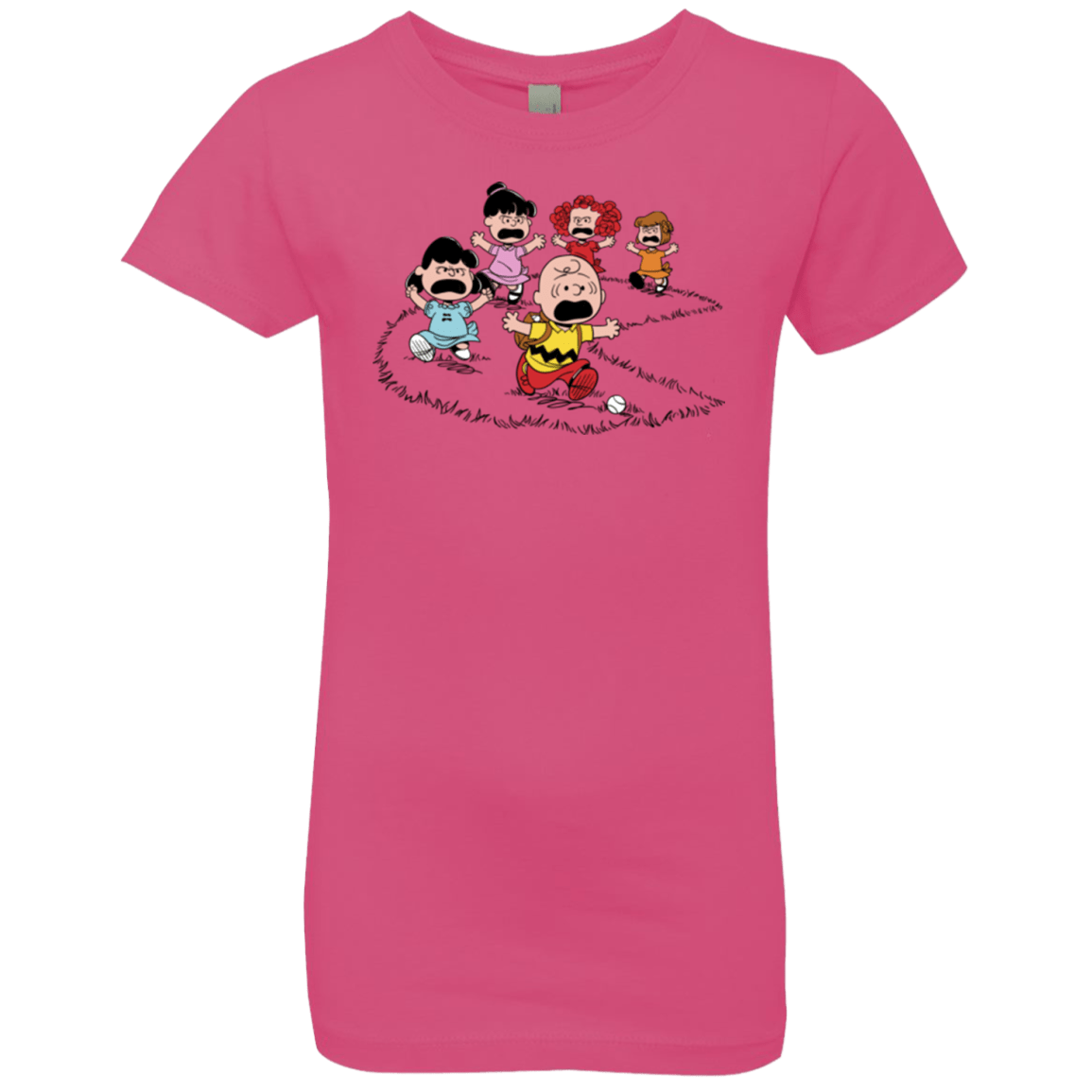 T-Shirts Hot Pink / YXS Charlie Pac Man Girls Premium T-Shirt