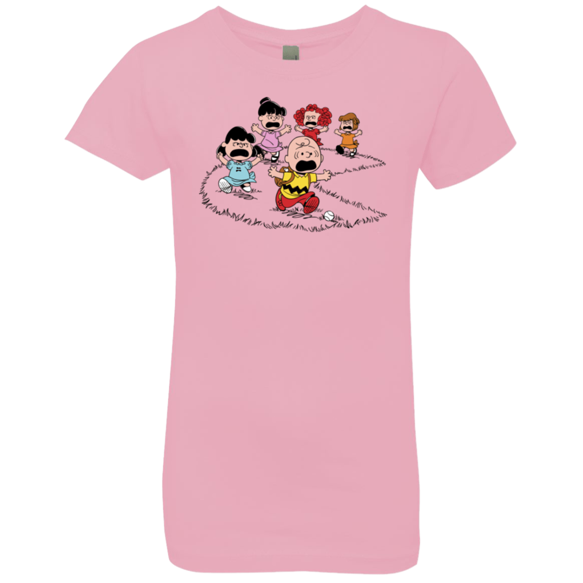 T-Shirts Light Pink / YXS Charlie Pac Man Girls Premium T-Shirt