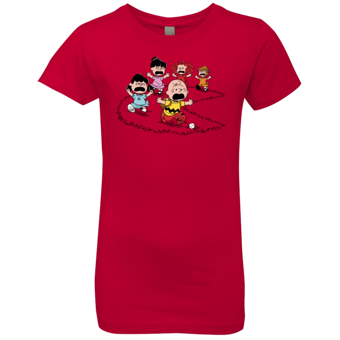 T-Shirts Red / YXS Charlie Pac Man Girls Premium T-Shirt