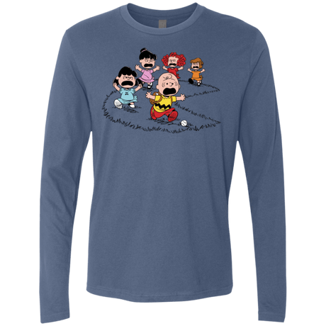 T-Shirts Indigo / Small Charlie Pac Man Men's Premium Long Sleeve