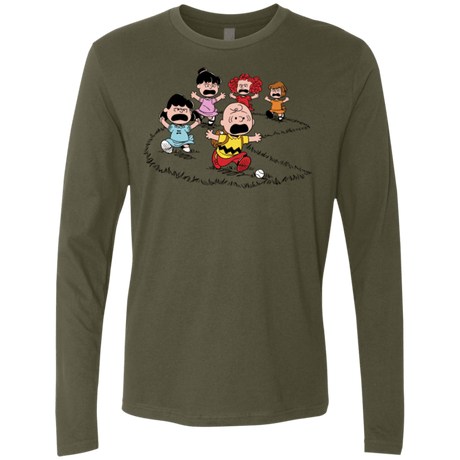 T-Shirts Military Green / Small Charlie Pac Man Men's Premium Long Sleeve