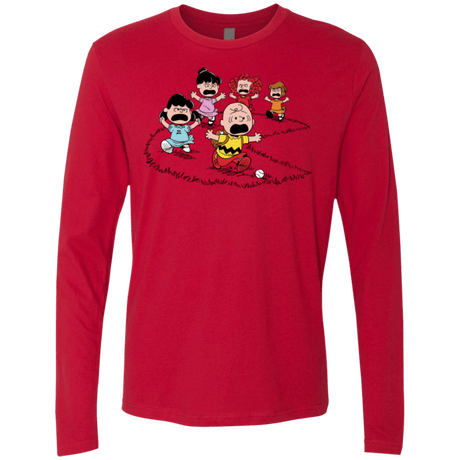 T-Shirts Red / Small Charlie Pac Man Men's Premium Long Sleeve