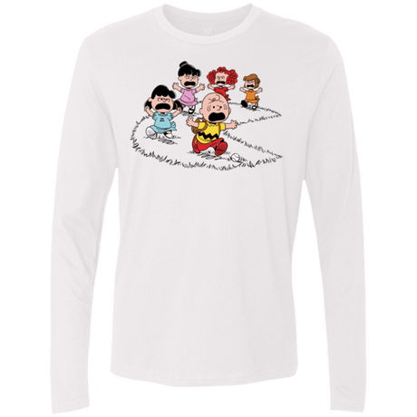 T-Shirts White / Small Charlie Pac Man Men's Premium Long Sleeve