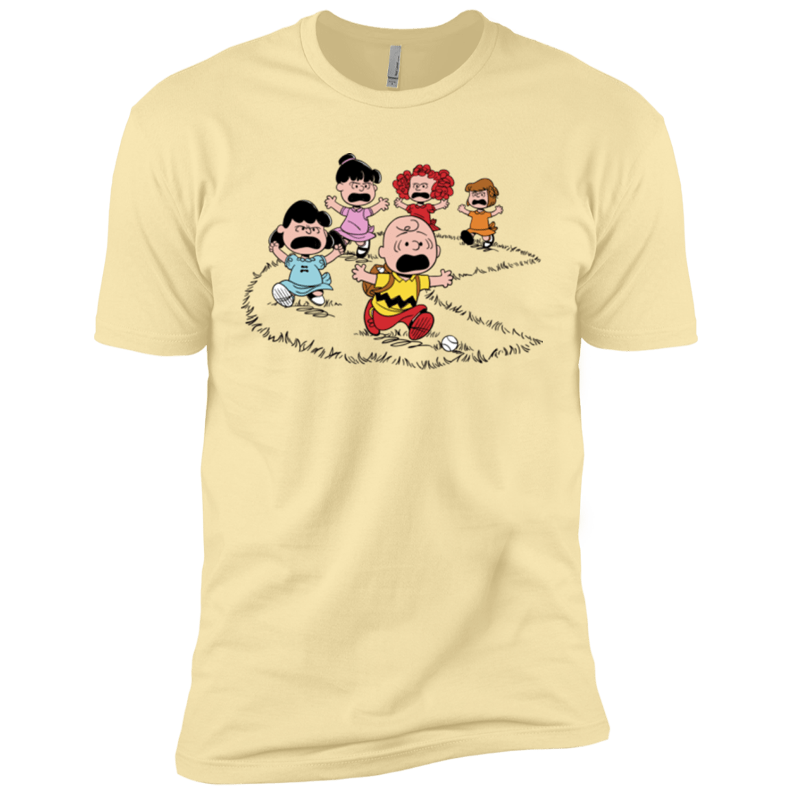 T-Shirts Banana Cream / X-Small Charlie Pac Man Men's Premium T-Shirt