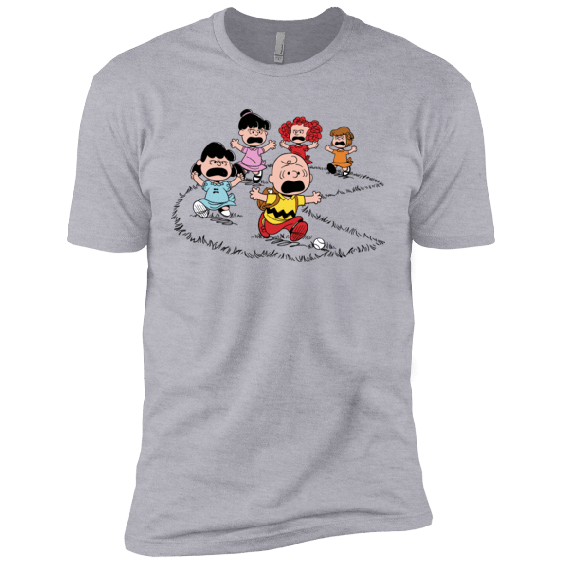 T-Shirts Heather Grey / X-Small Charlie Pac Man Men's Premium T-Shirt