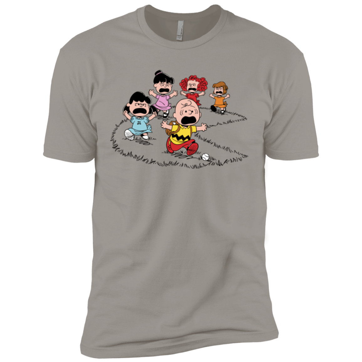 T-Shirts Light Grey / X-Small Charlie Pac Man Men's Premium T-Shirt