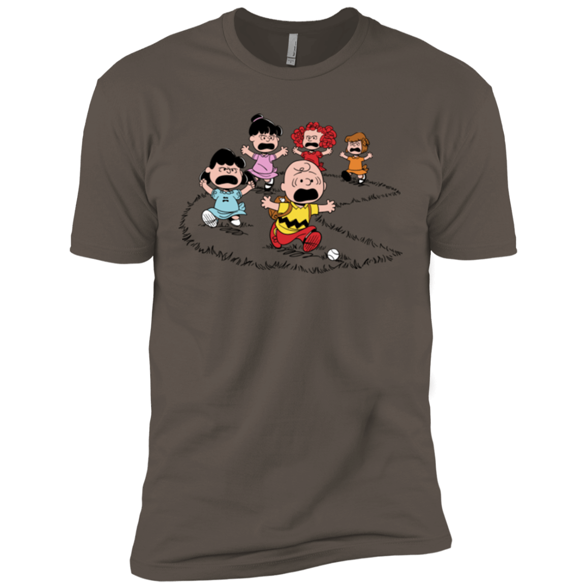 T-Shirts Warm Grey / X-Small Charlie Pac Man Men's Premium T-Shirt