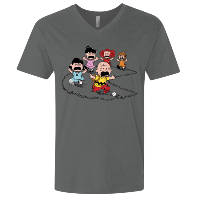 T-Shirts Heavy Metal / X-Small Charlie Pac Man Men's Premium V-Neck