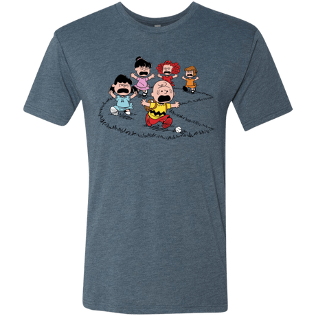 T-Shirts Indigo / Small Charlie Pac Man Men's Triblend T-Shirt