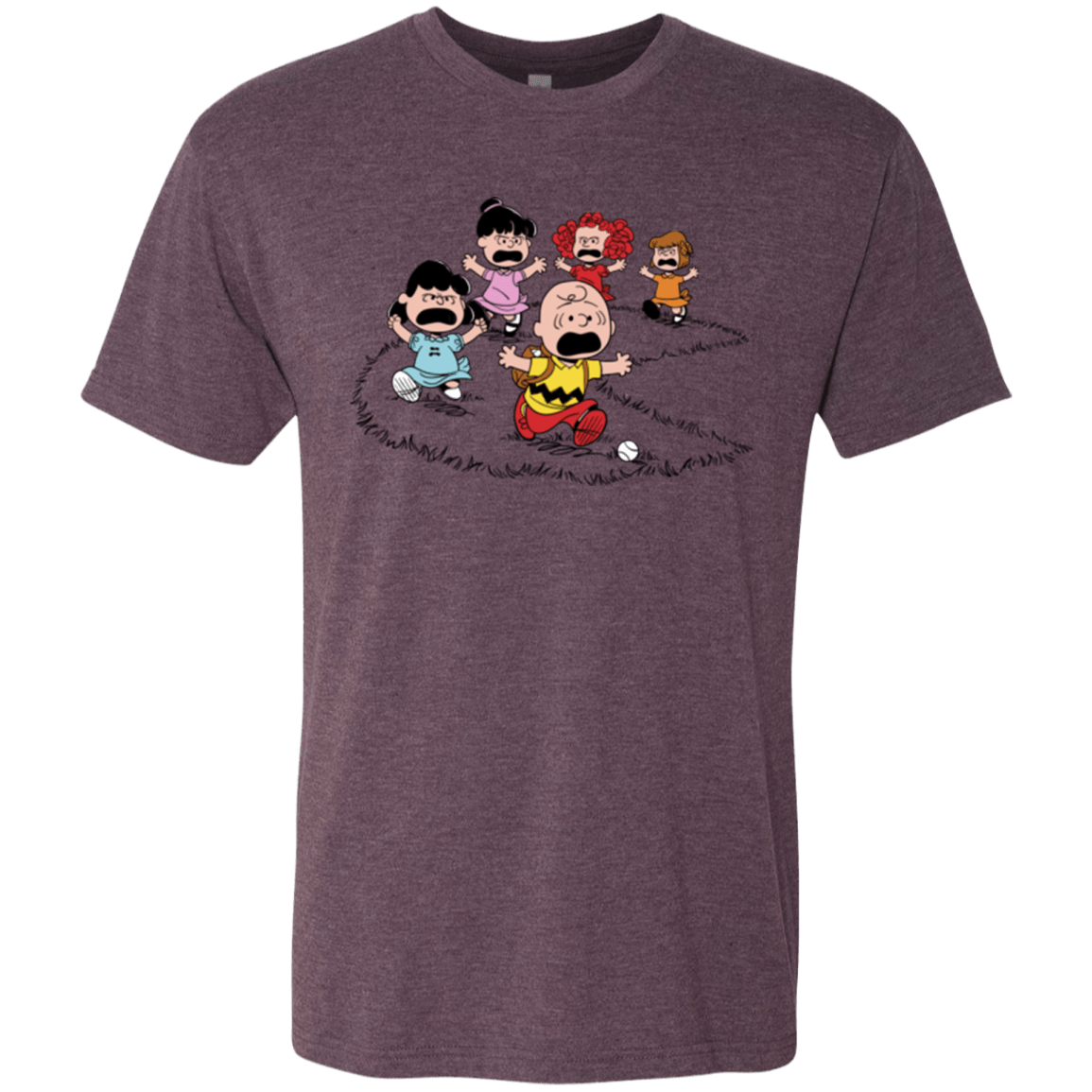 T-Shirts Vintage Purple / Small Charlie Pac Man Men's Triblend T-Shirt