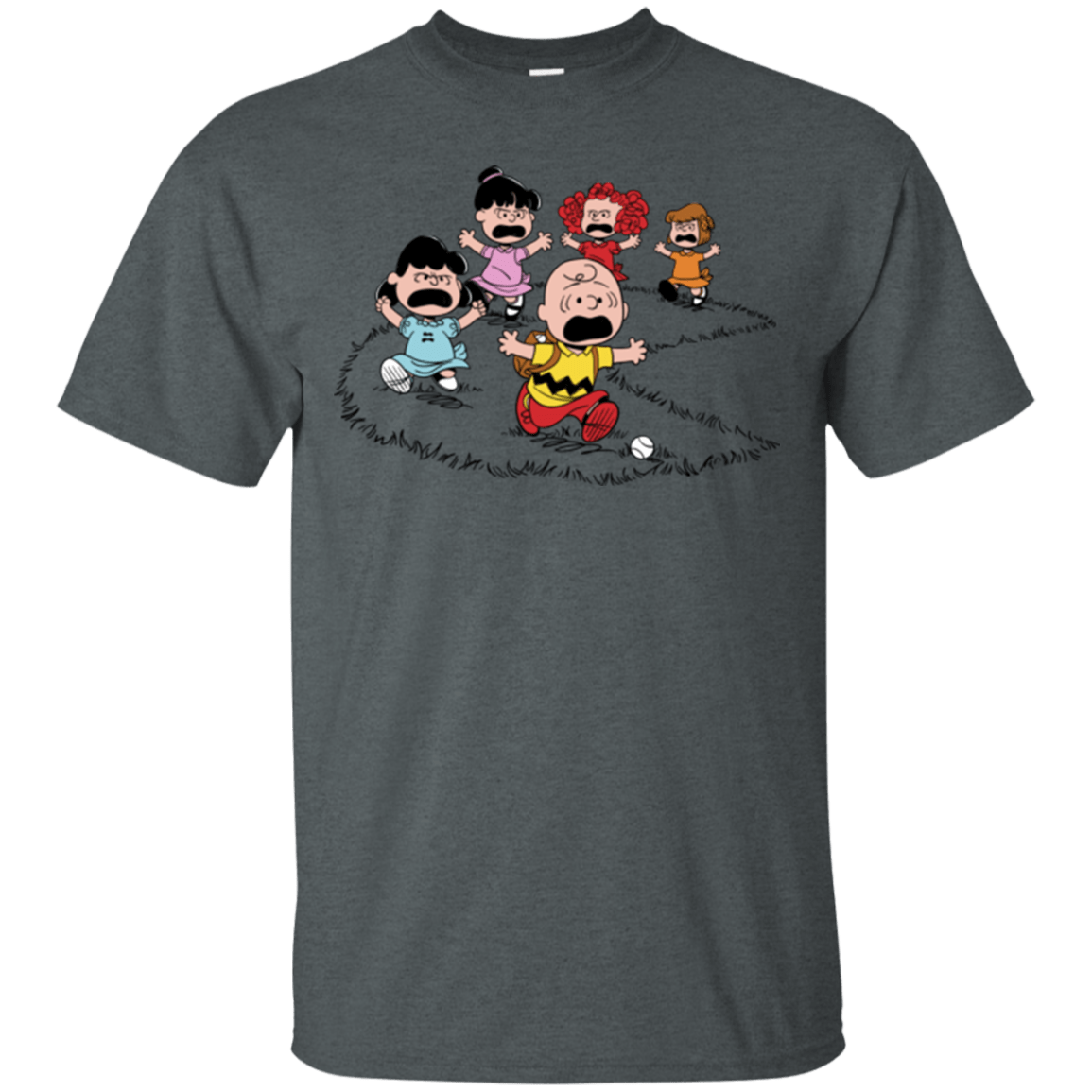 T-Shirts Dark Heather / Small Charlie Pac Man T-Shirt