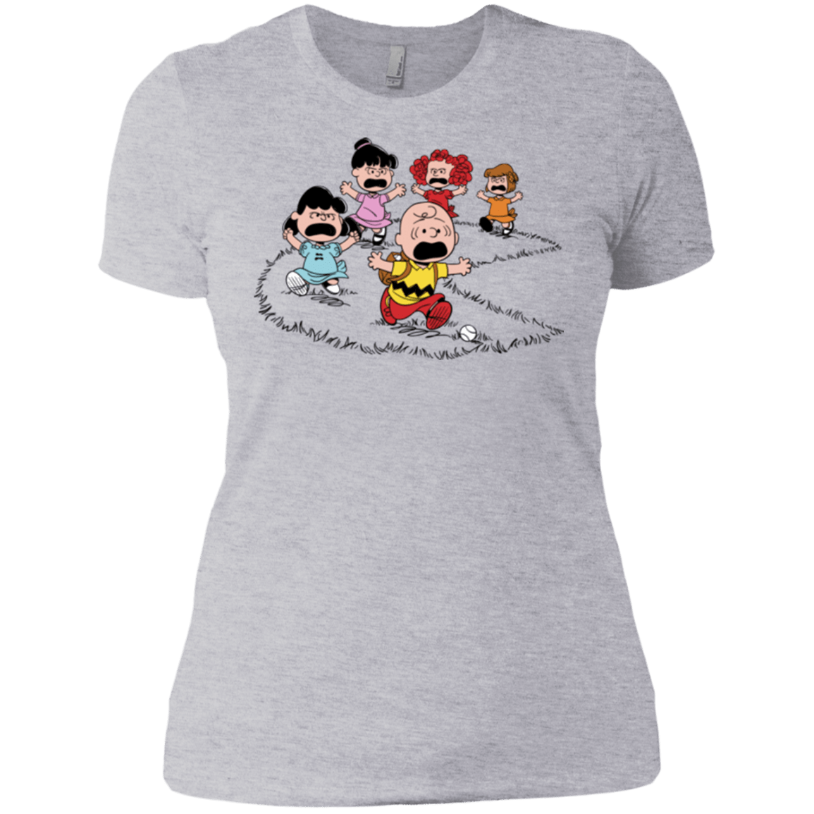 T-Shirts Heather Grey / X-Small Charlie Pac Man Women's Premium T-Shirt