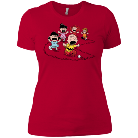 T-Shirts Red / X-Small Charlie Pac Man Women's Premium T-Shirt