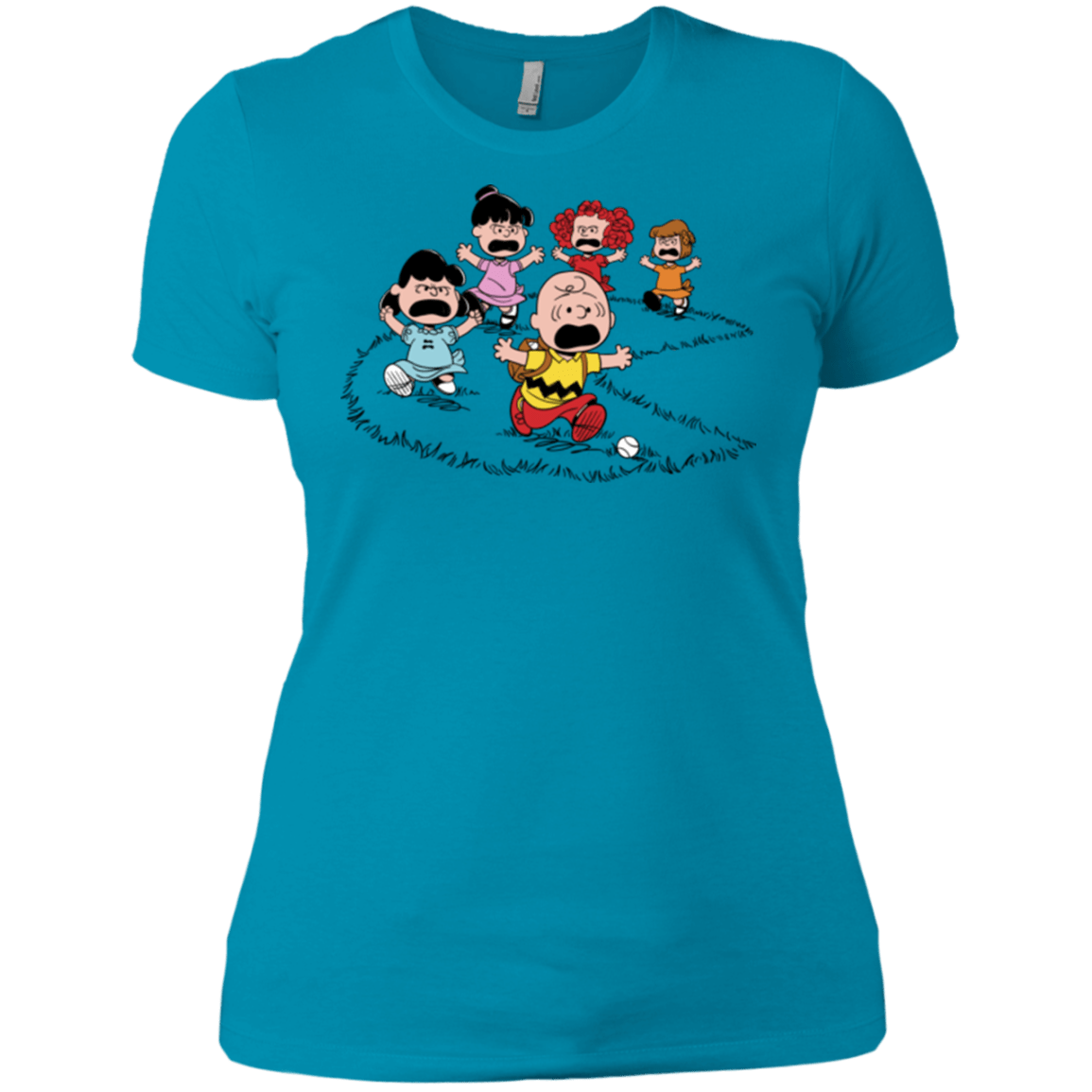 T-Shirts Turquoise / X-Small Charlie Pac Man Women's Premium T-Shirt