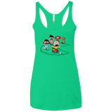 T-Shirts Envy / X-Small Charlie Pac Man Women's Triblend Racerback Tank