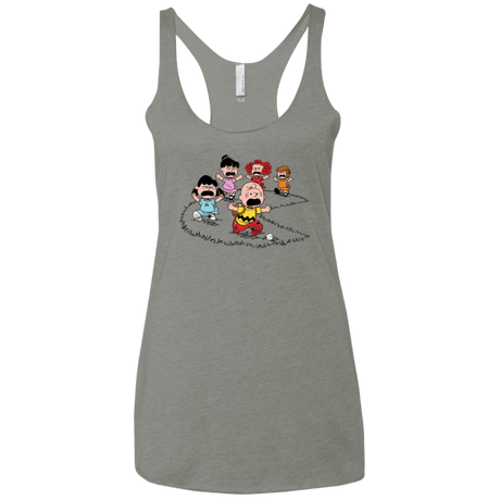 T-Shirts Venetian Grey / X-Small Charlie Pac Man Women's Triblend Racerback Tank