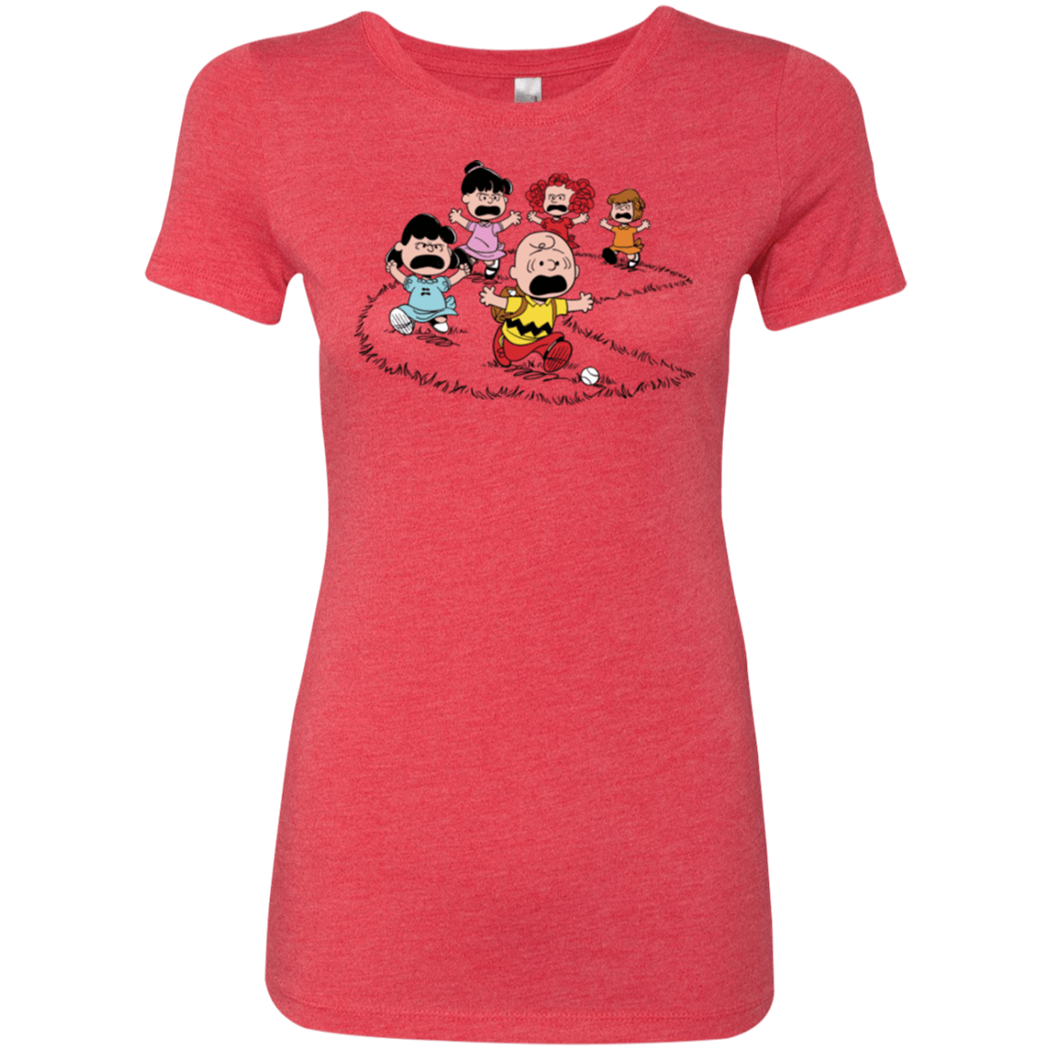 T-Shirts Vintage Red / Small Charlie Pac Man Women's Triblend T-Shirt