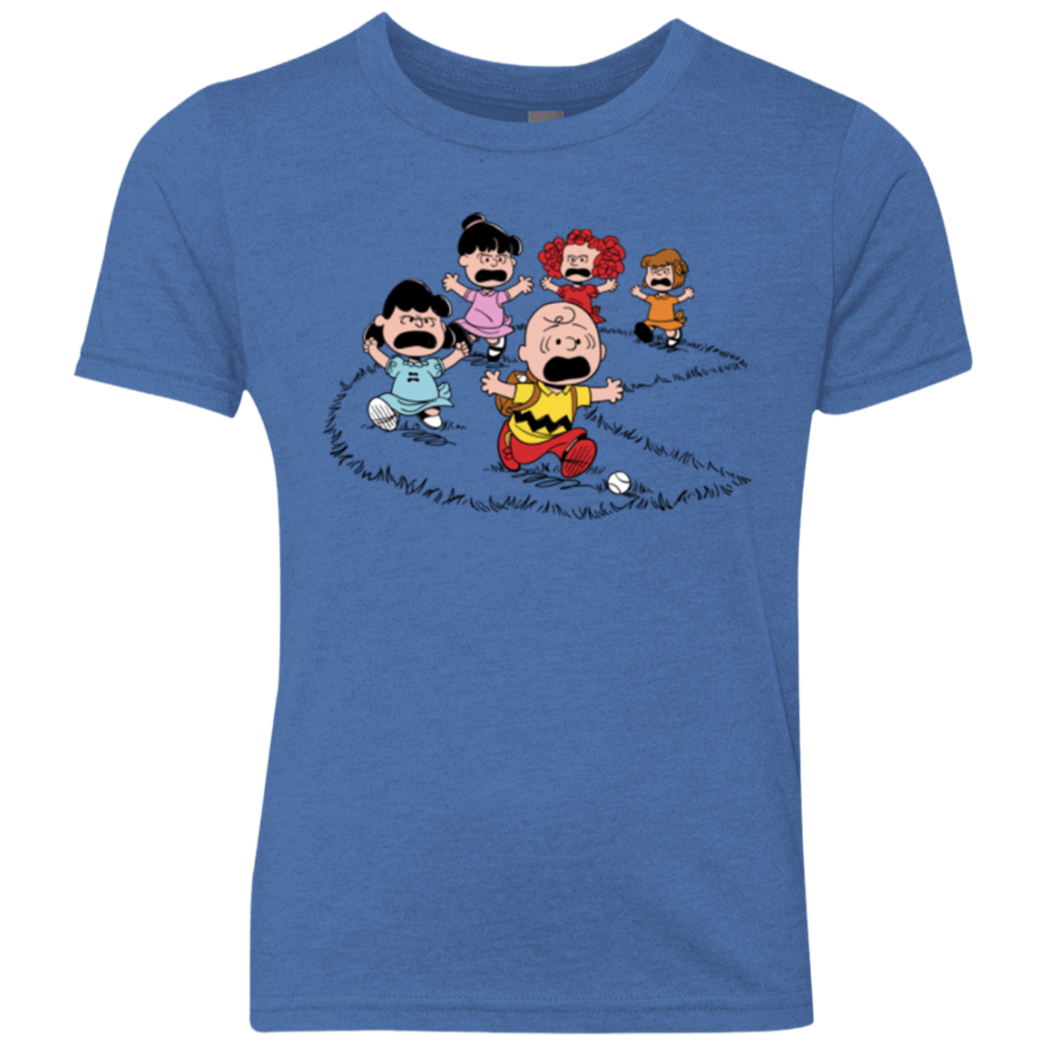 T-Shirts Vintage Royal / YXS Charlie Pac Man Youth Triblend T-Shirt