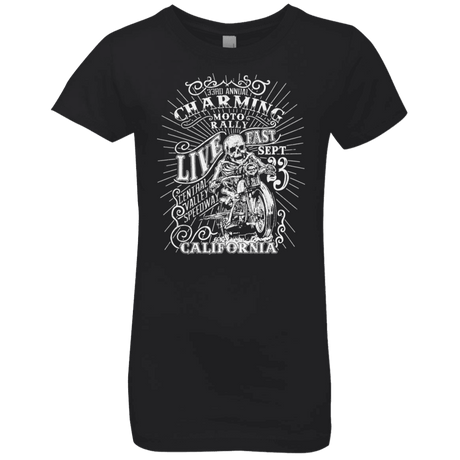 T-Shirts Black / YXS Charming Moto Rally Girls Premium T-Shirt